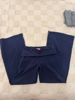 Wide leg fold over pants